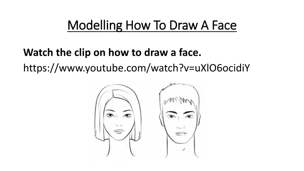 modelling how modelling how t to o d draw