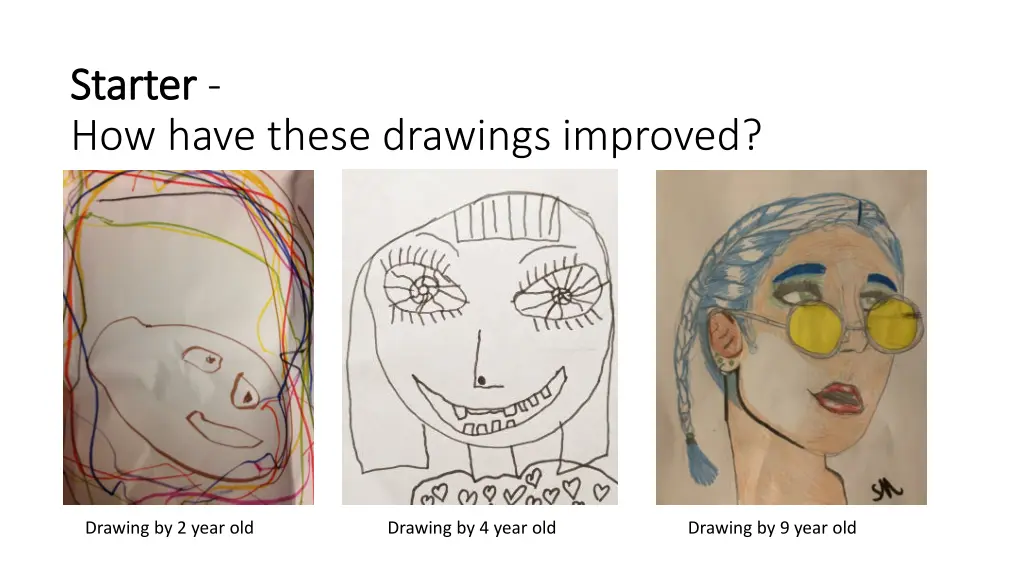 starter starter how have these drawings improved