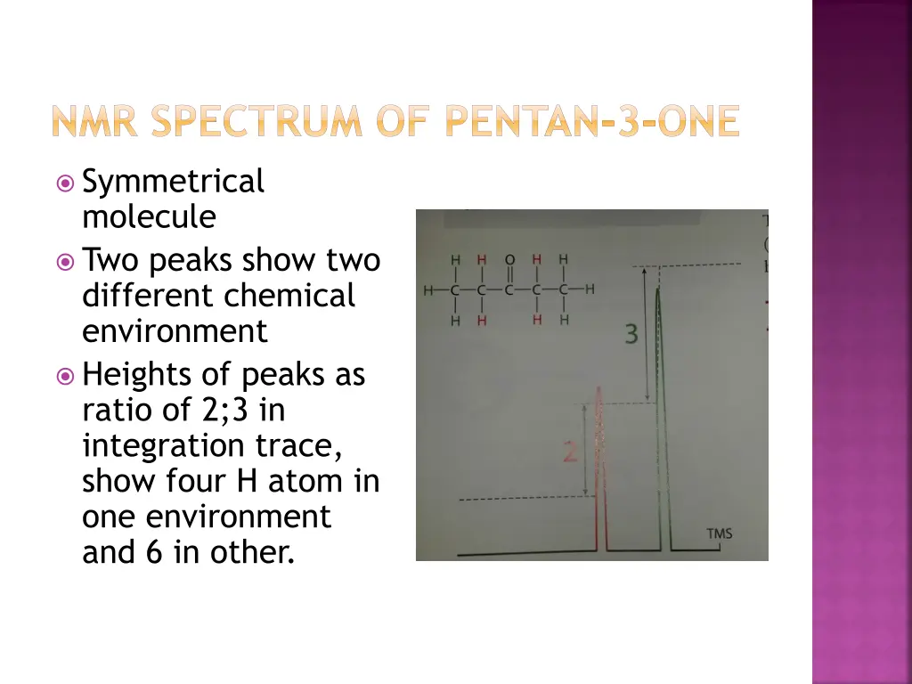 nmr spectrum of pentan 3 one