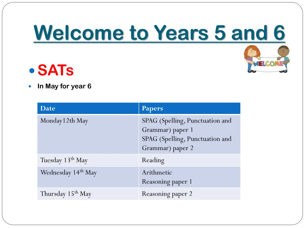 welcome to years 5 and 6 2