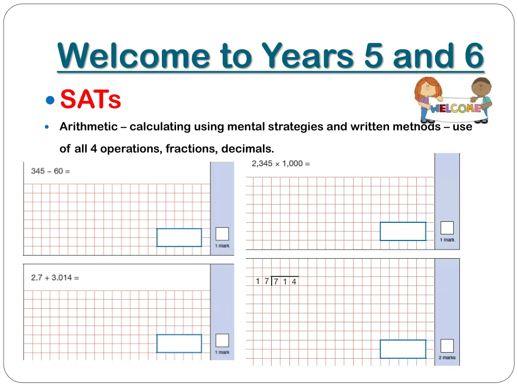 welcome to years 5 and 6 sats