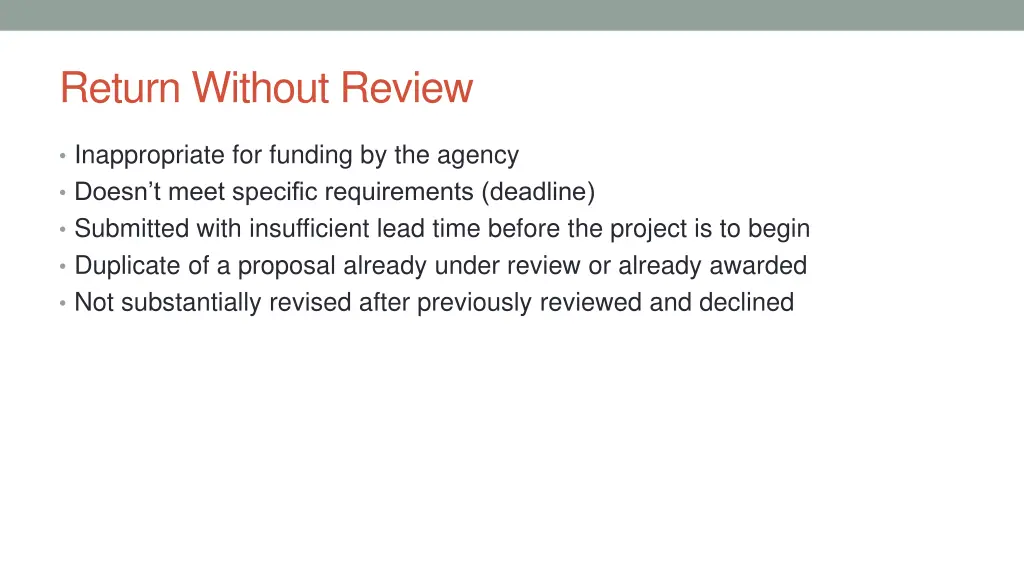 return without review