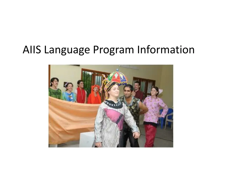 aiis language program information
