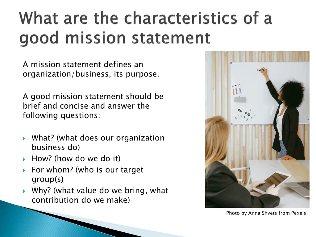 a mission statement defines an organization