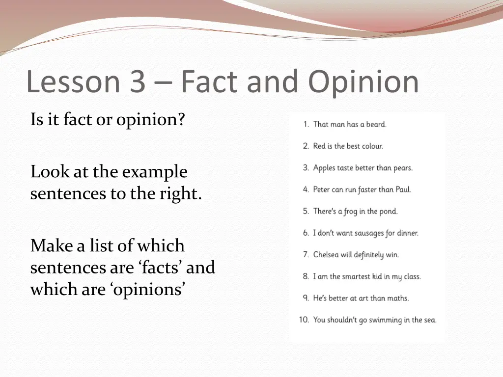 lesson 3 fact and opinion 1