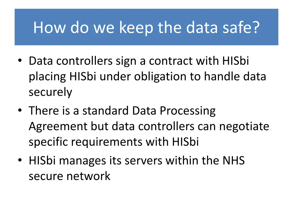 how do we keep the data safe