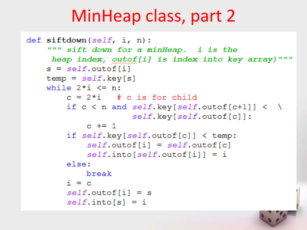 minheap class part 2