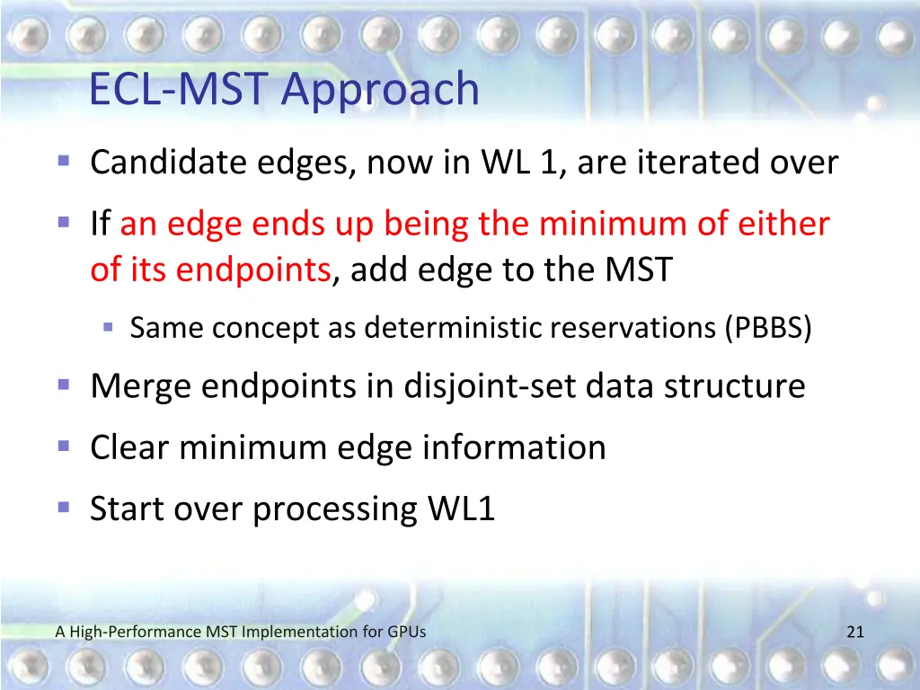 ecl mst approach 2