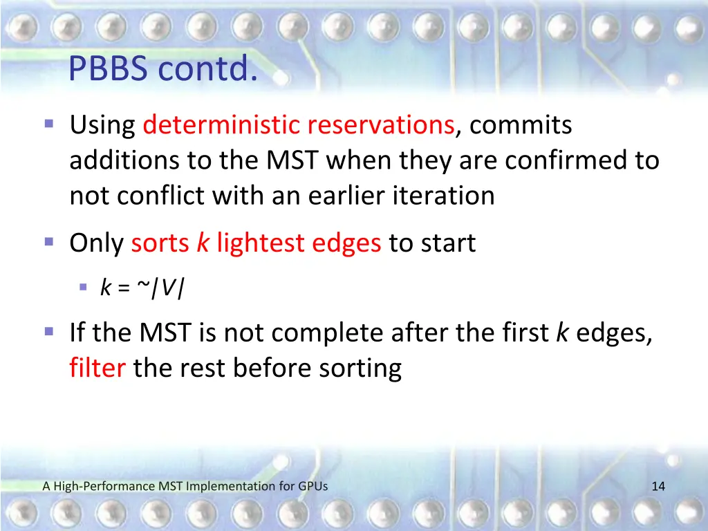 pbbs contd