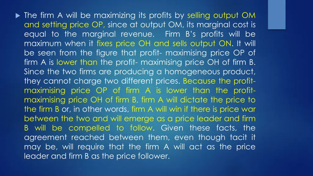 the firm a will be maximizing its profits