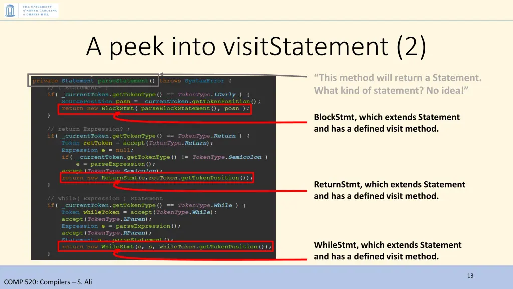 a peek into visitstatement 2