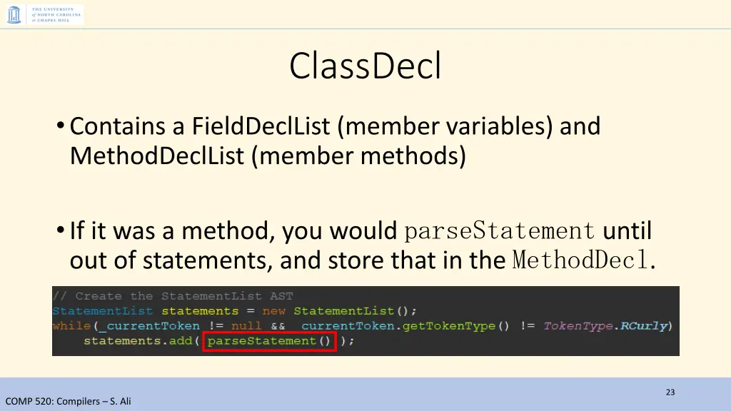 classdecl