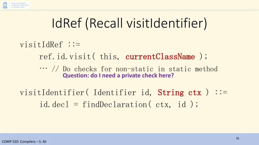idref recall visitidentifier