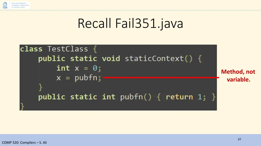 recall fail351 java