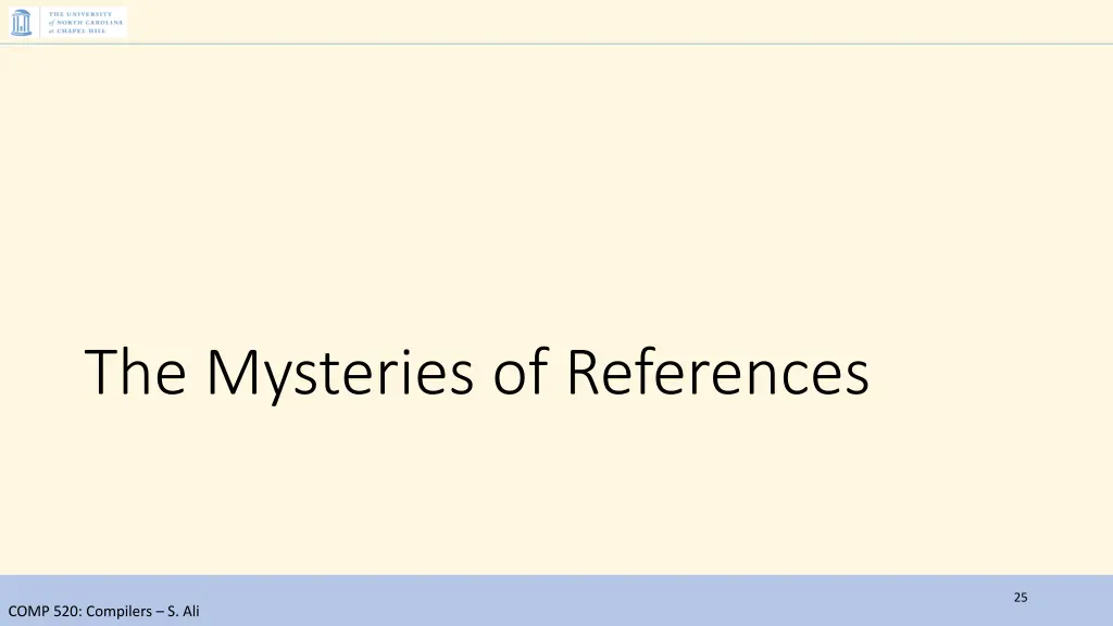 the mysteries of references