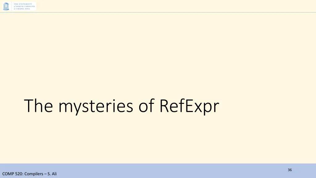 the mysteries of refexpr