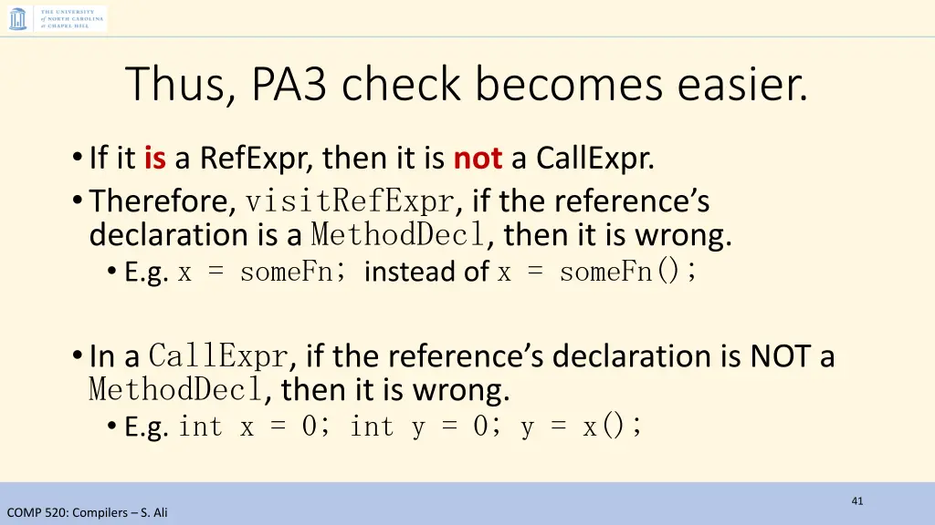 thus pa3 check becomes easier