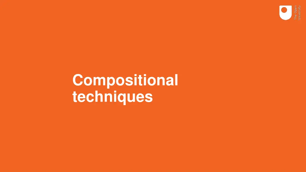 compositional techniques
