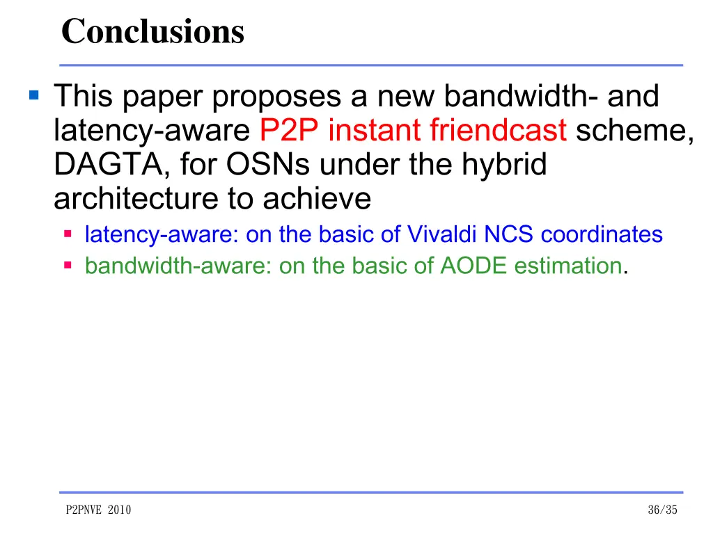 conclusions
