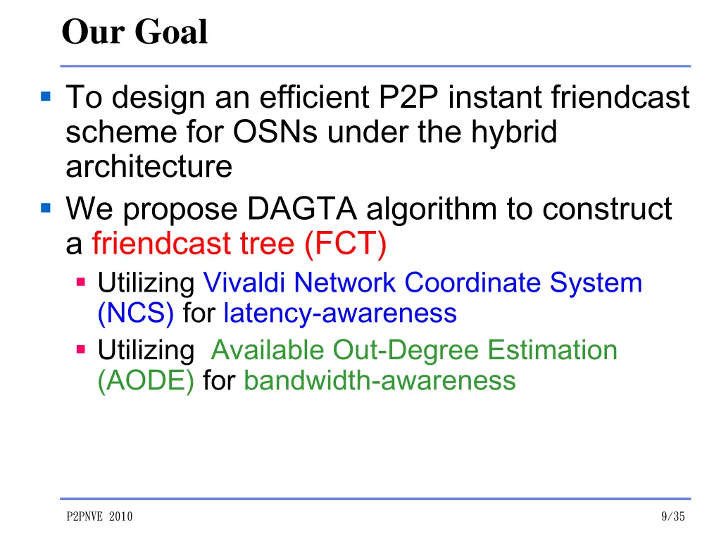our goal