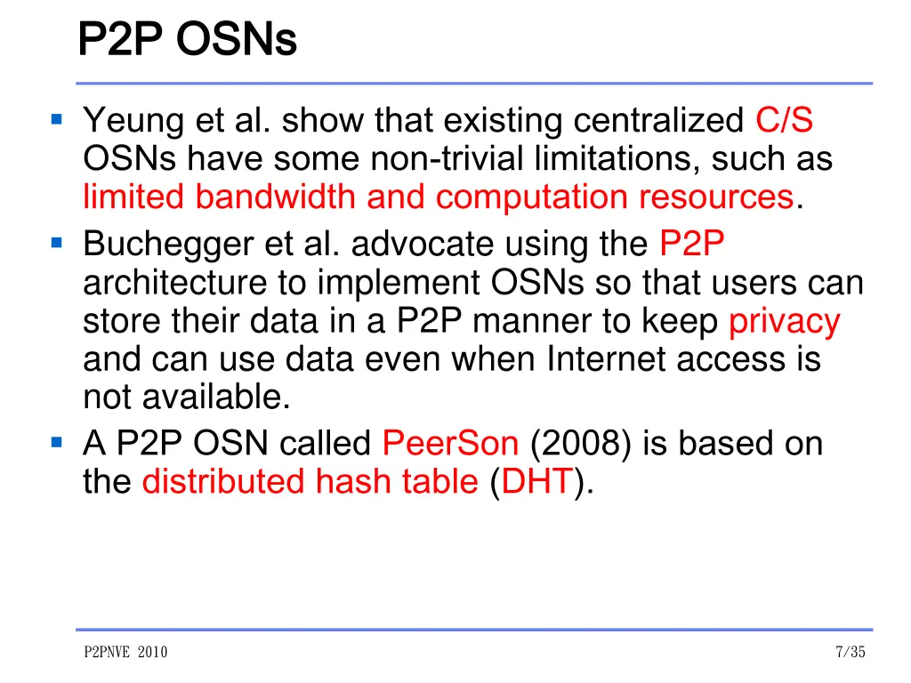 p2p osns p2p osns