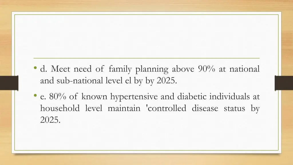 d meet need of family planning above