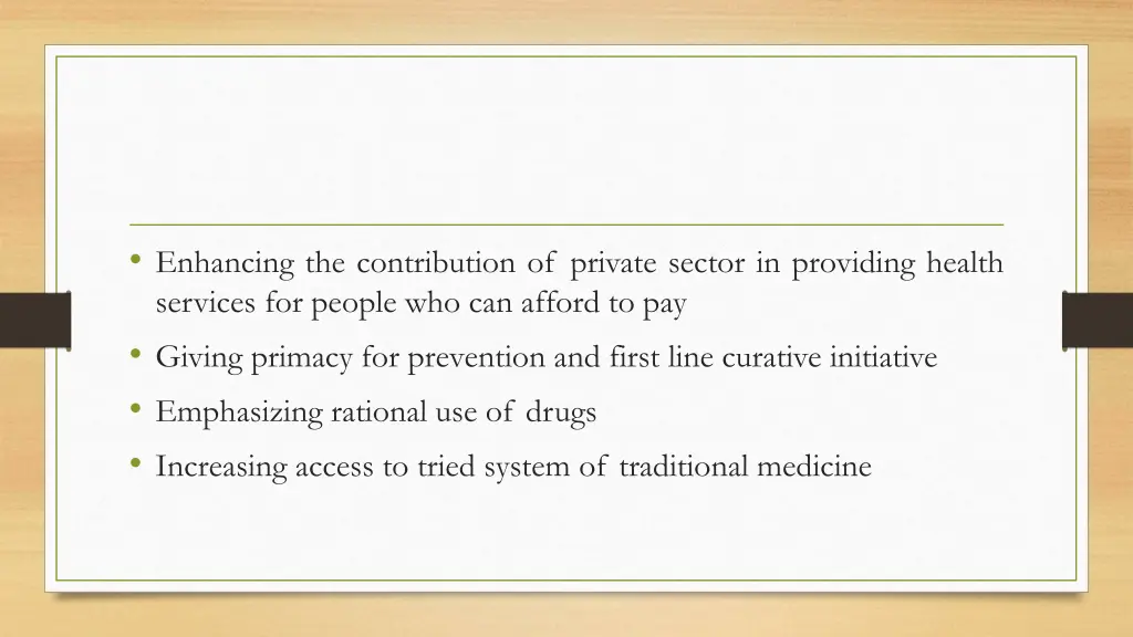 enhancing the contribution of private sector
