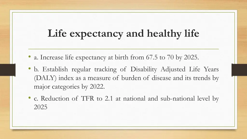 life expectancy and healthy life