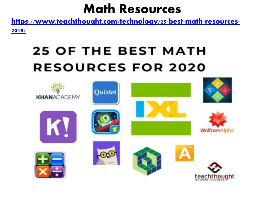 math resources