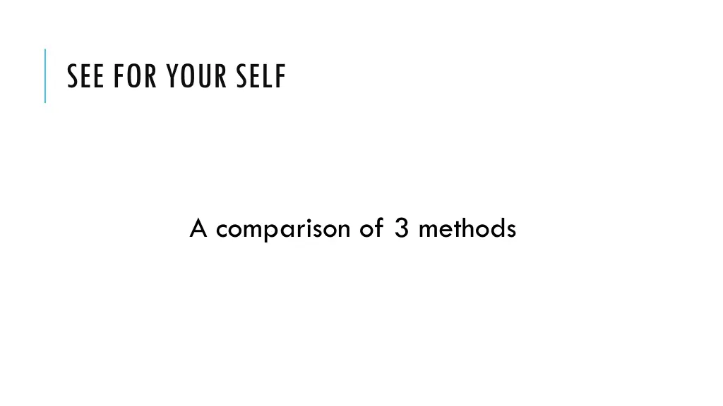 see for your self