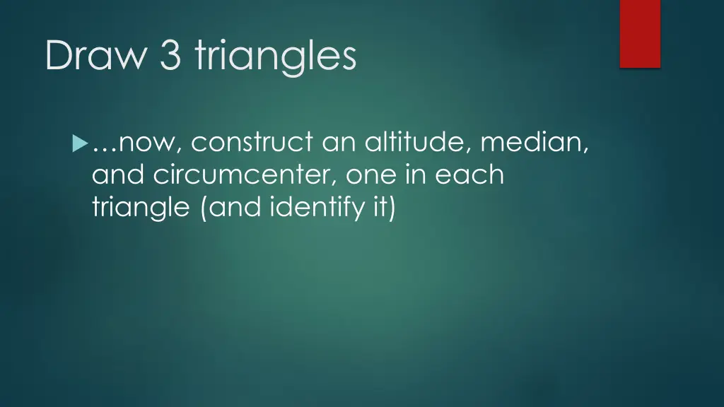 draw 3 triangles