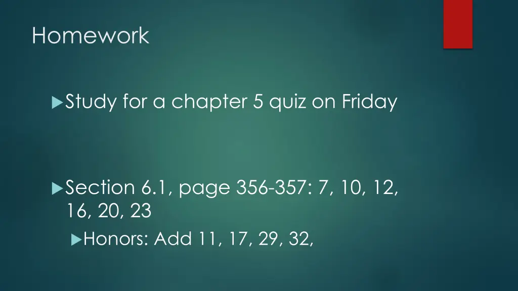 homework