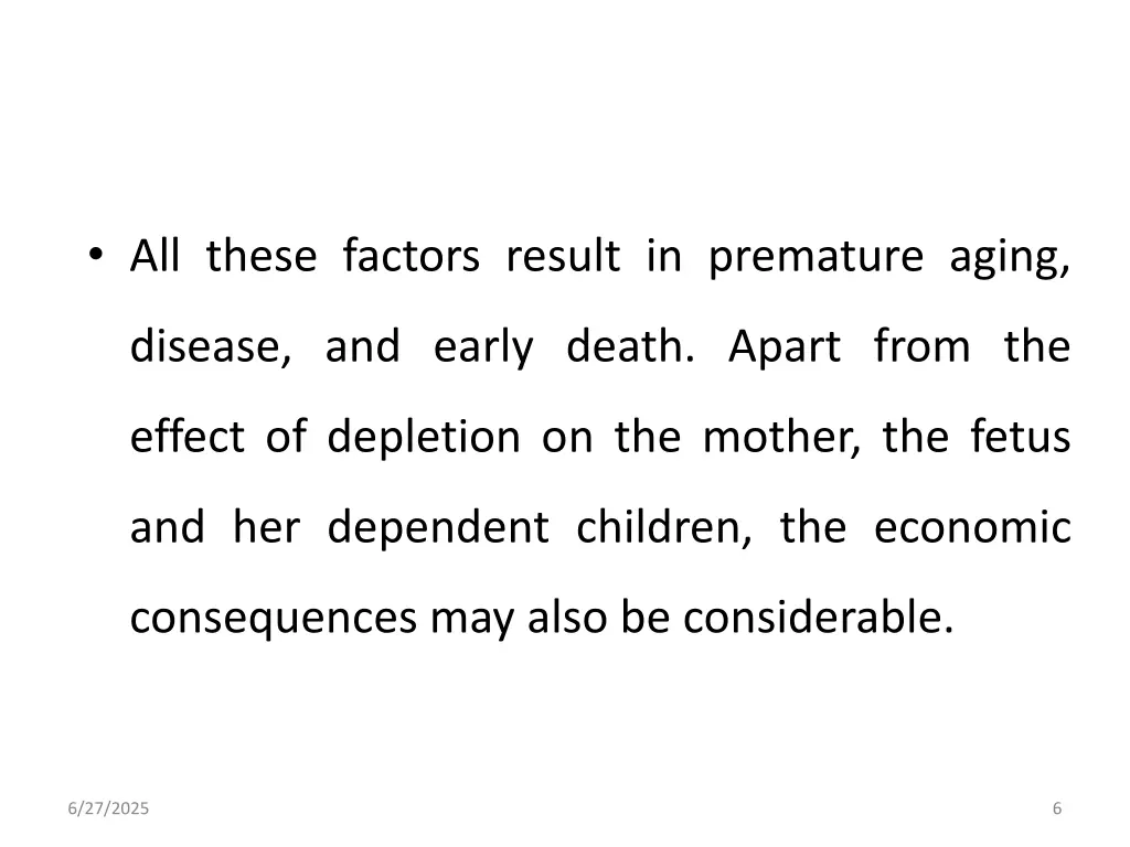 all these factors result in premature aging