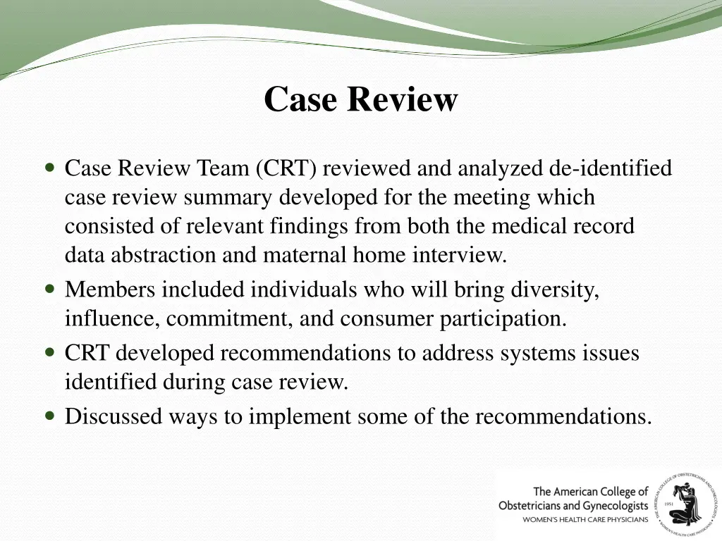 case review