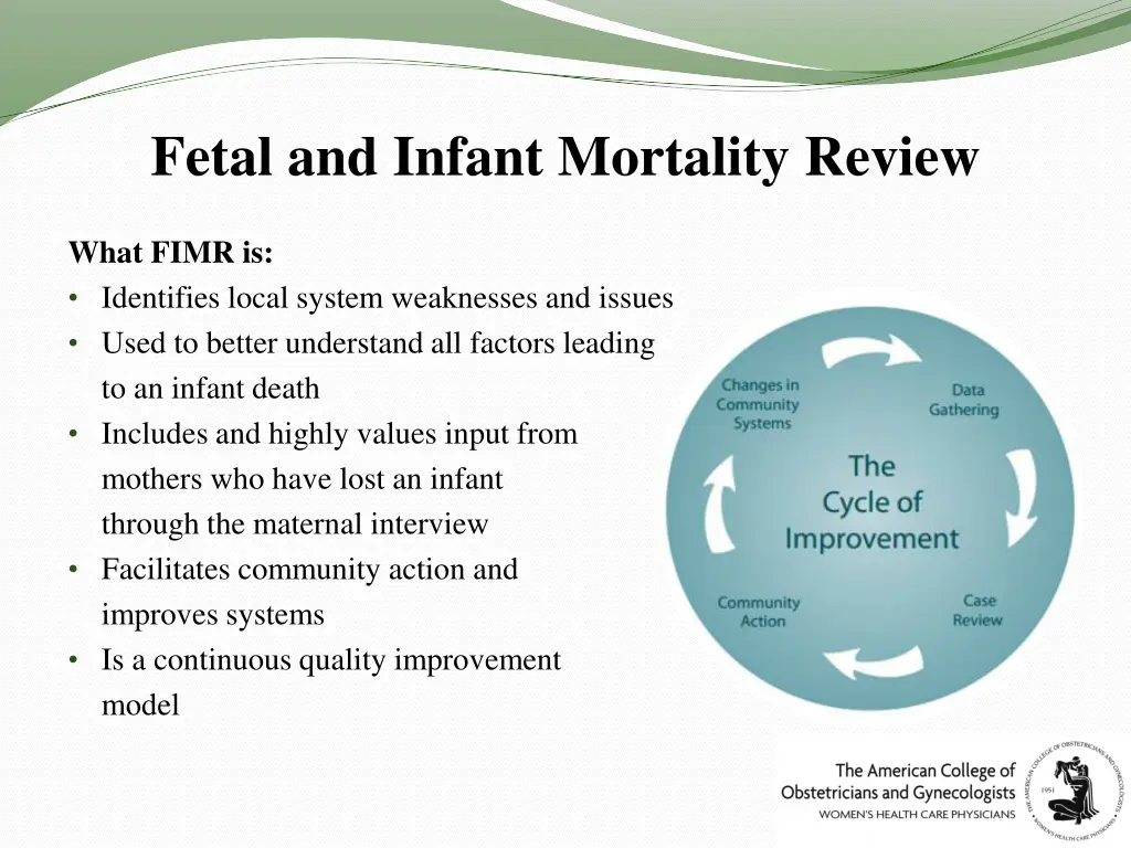 fetal and infant mortality review
