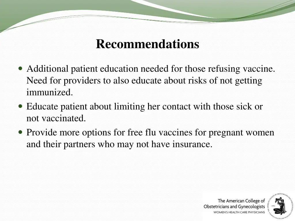 recommendations 1
