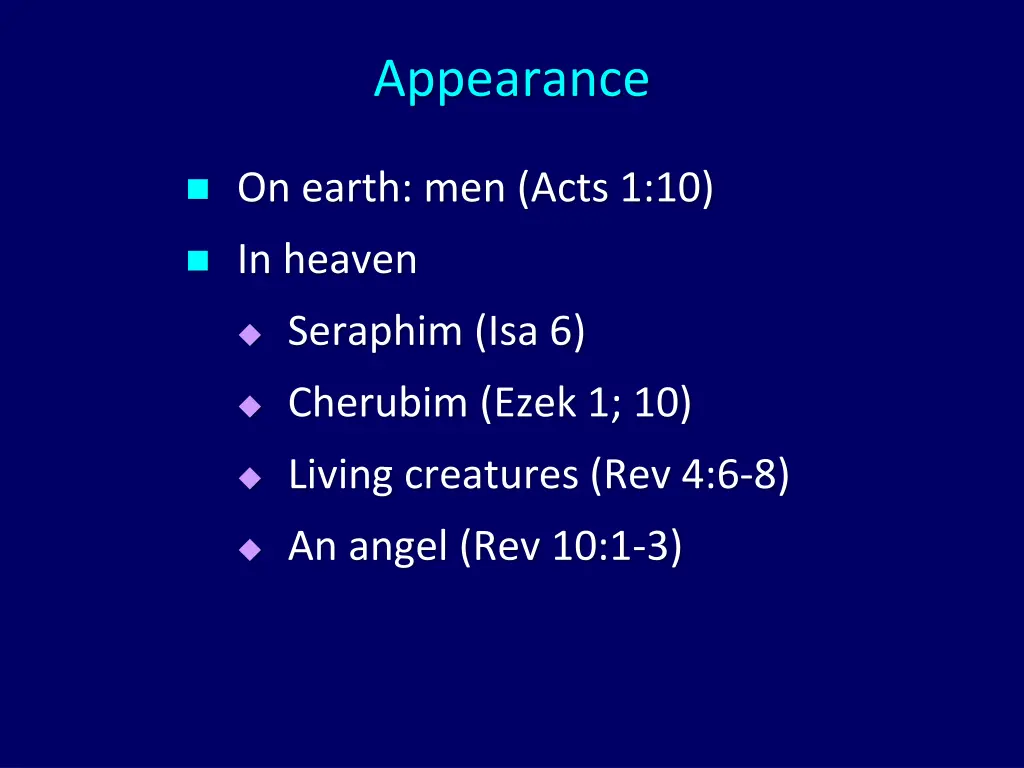 appearance