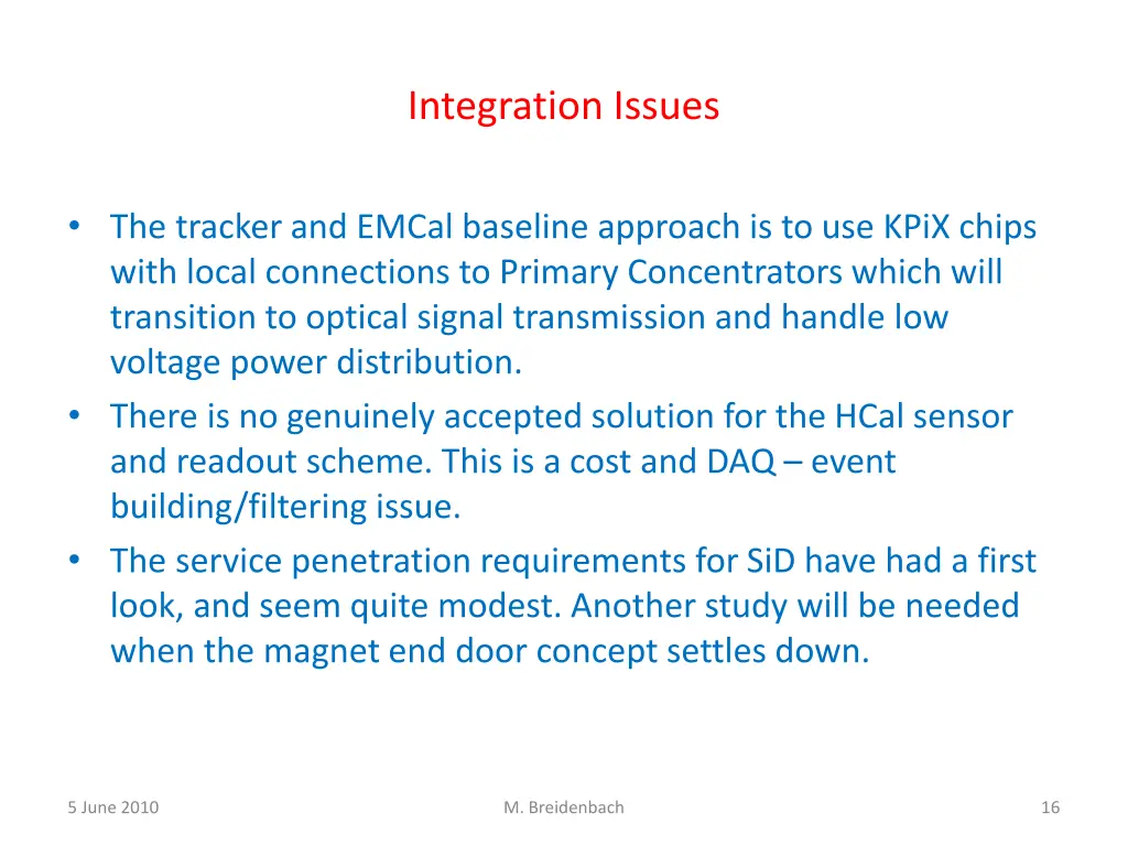 integration issues 1