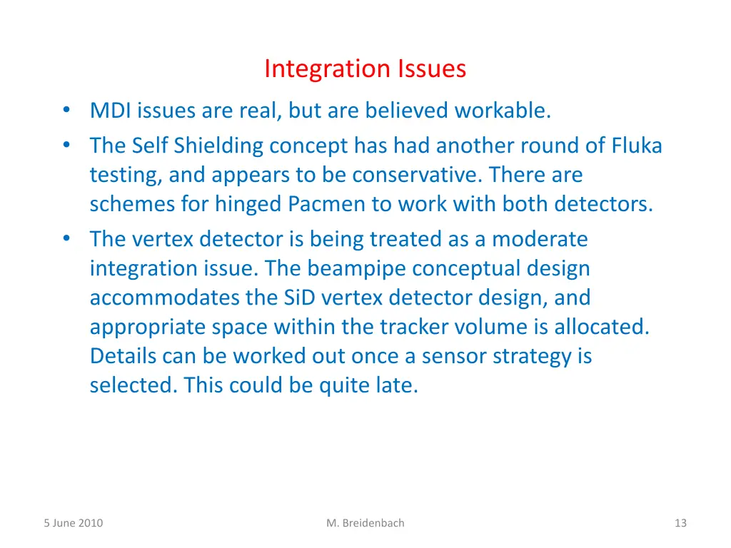 integration issues