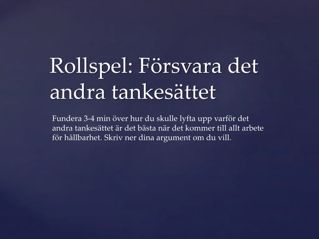 rollspel f rsvara det andra tankes ttet