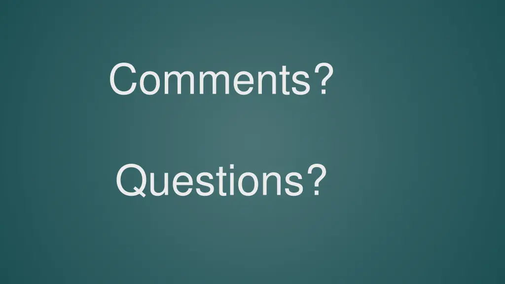 comments
