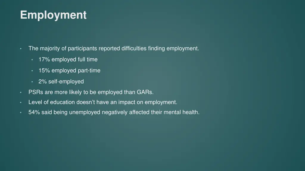 employment