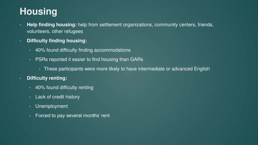 housing