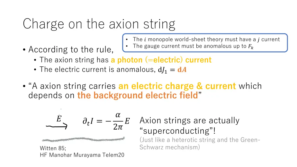 charge on the axion string