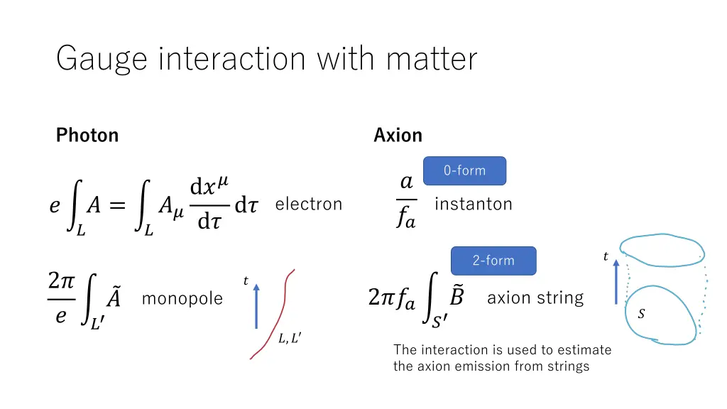 gauge interaction with matter