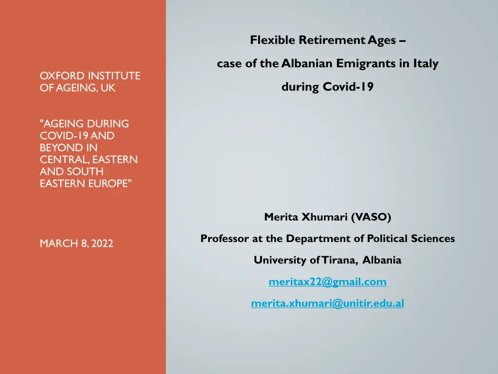 flexible retirement ages