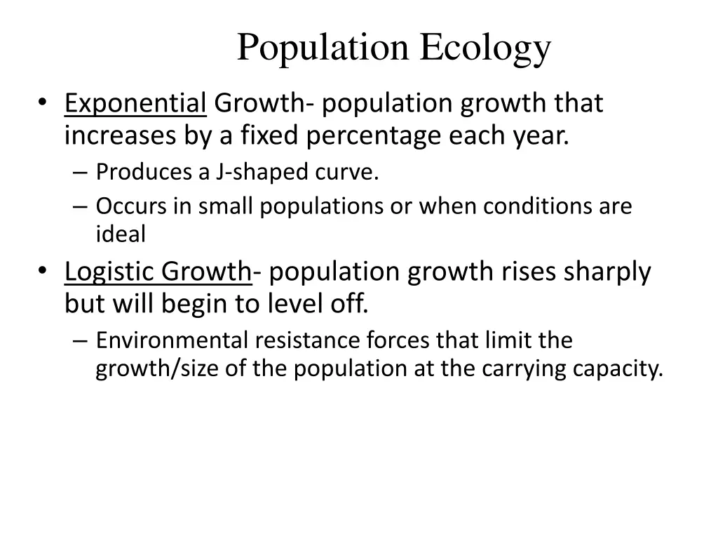 population ecology