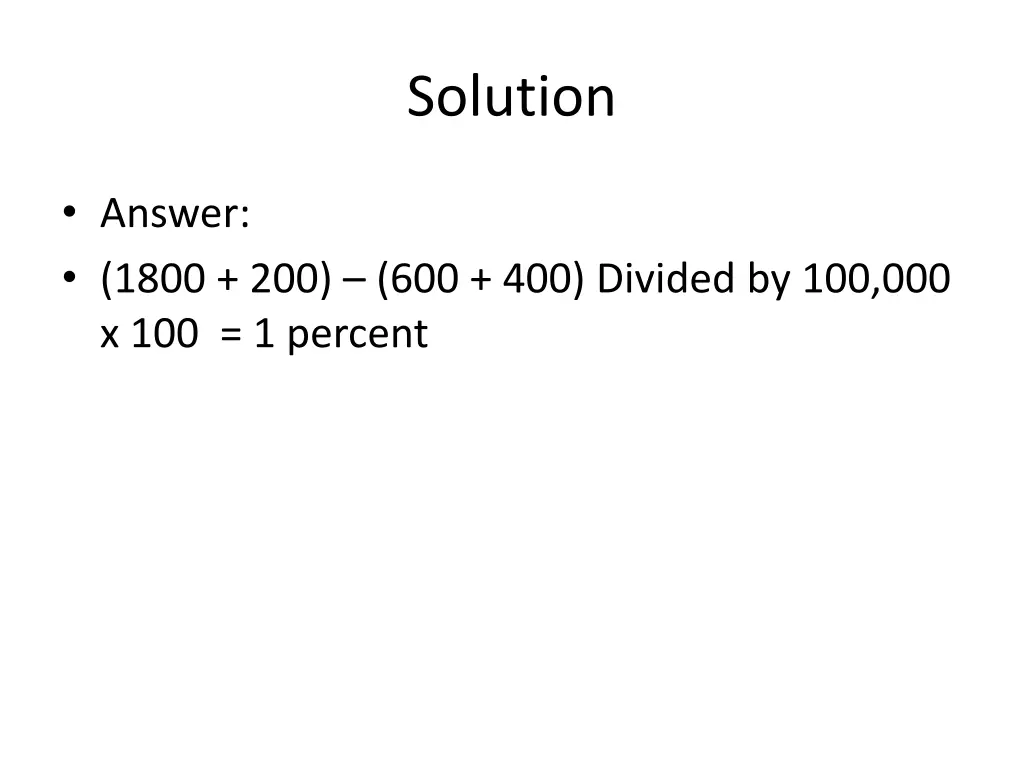 solution