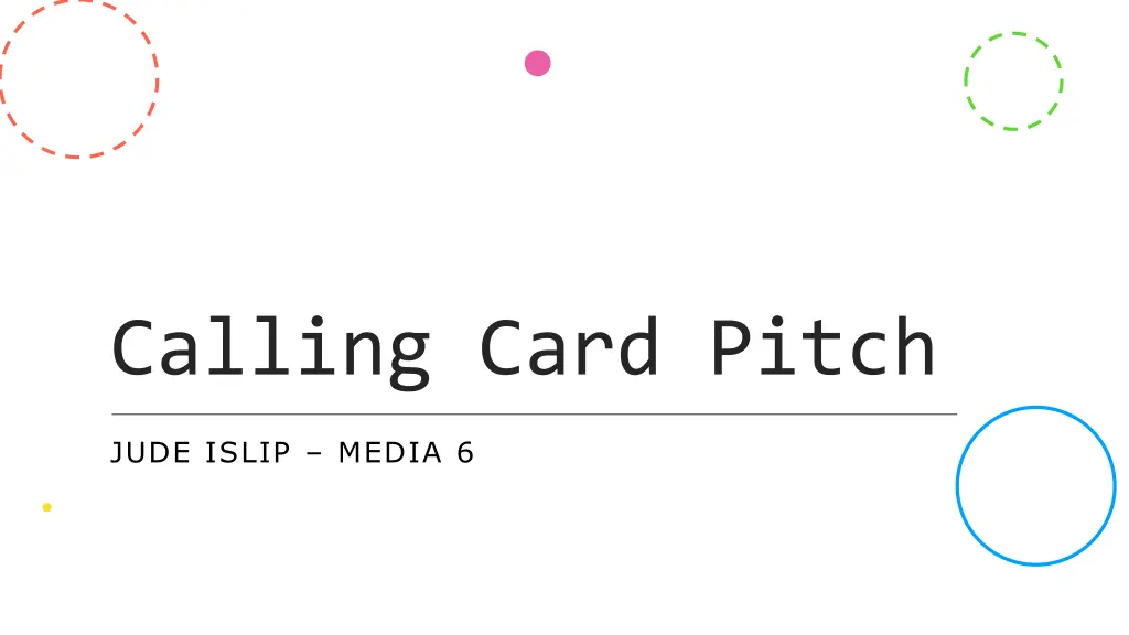 calling card pitch