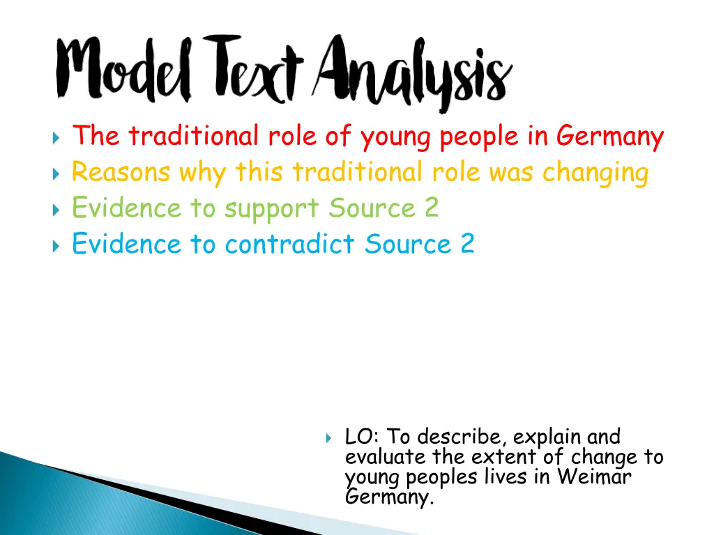 the traditional role of young people in germany